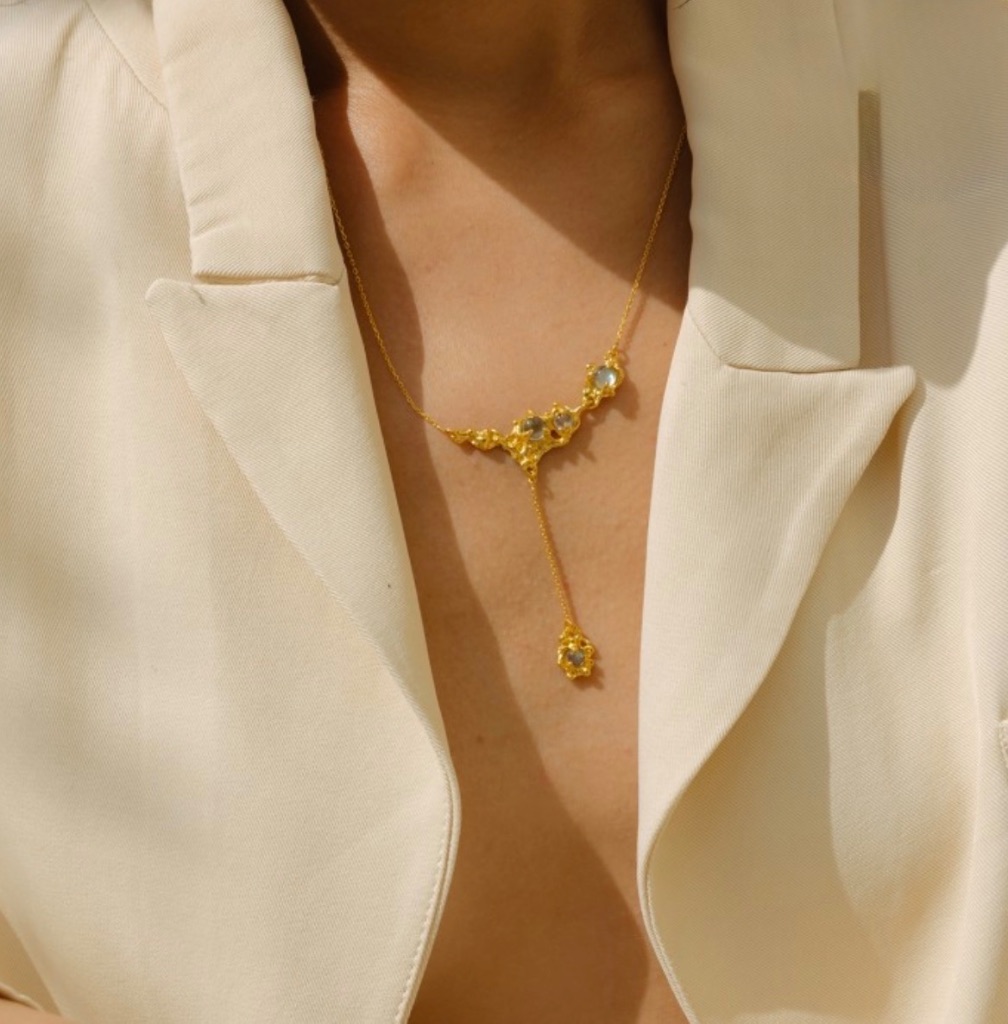 Moonlit Lariat Necklace