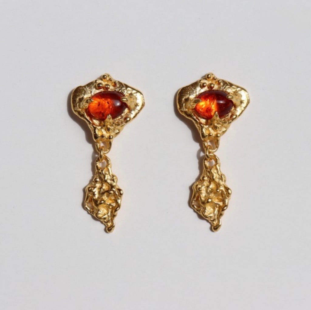 Ember Garnet Drop Earrings
