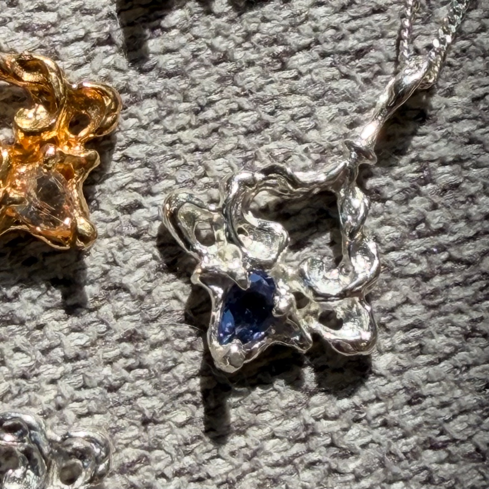 Harmonia Necklace (silver) with iolite